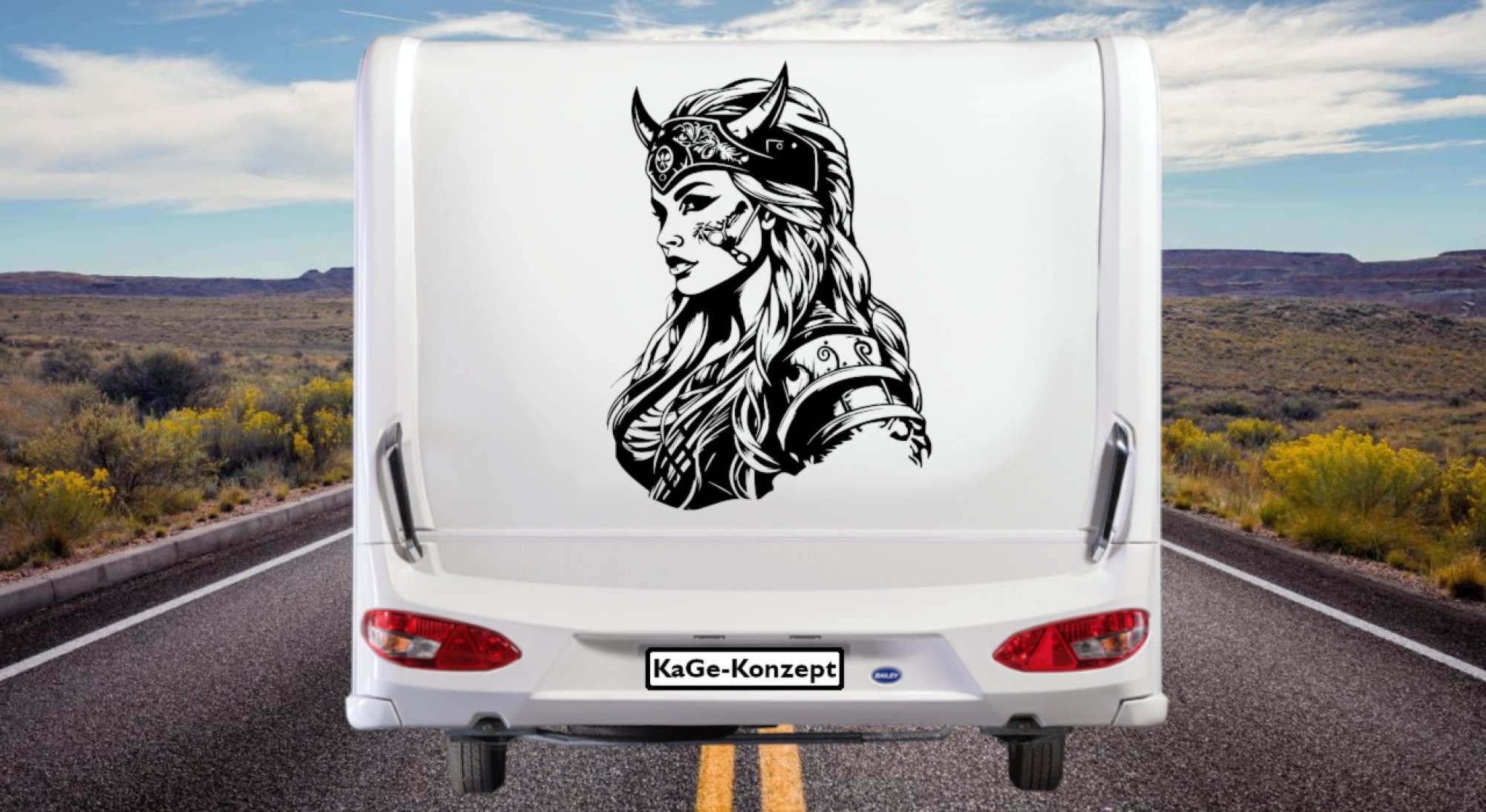 46380 Wikinger-Frau 1 Wohnwagen-Wohnmobil